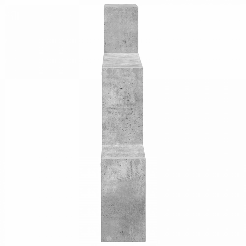Sieninė lentyna Sieninis Betono pilka 91,5 x 15 x 76 cm