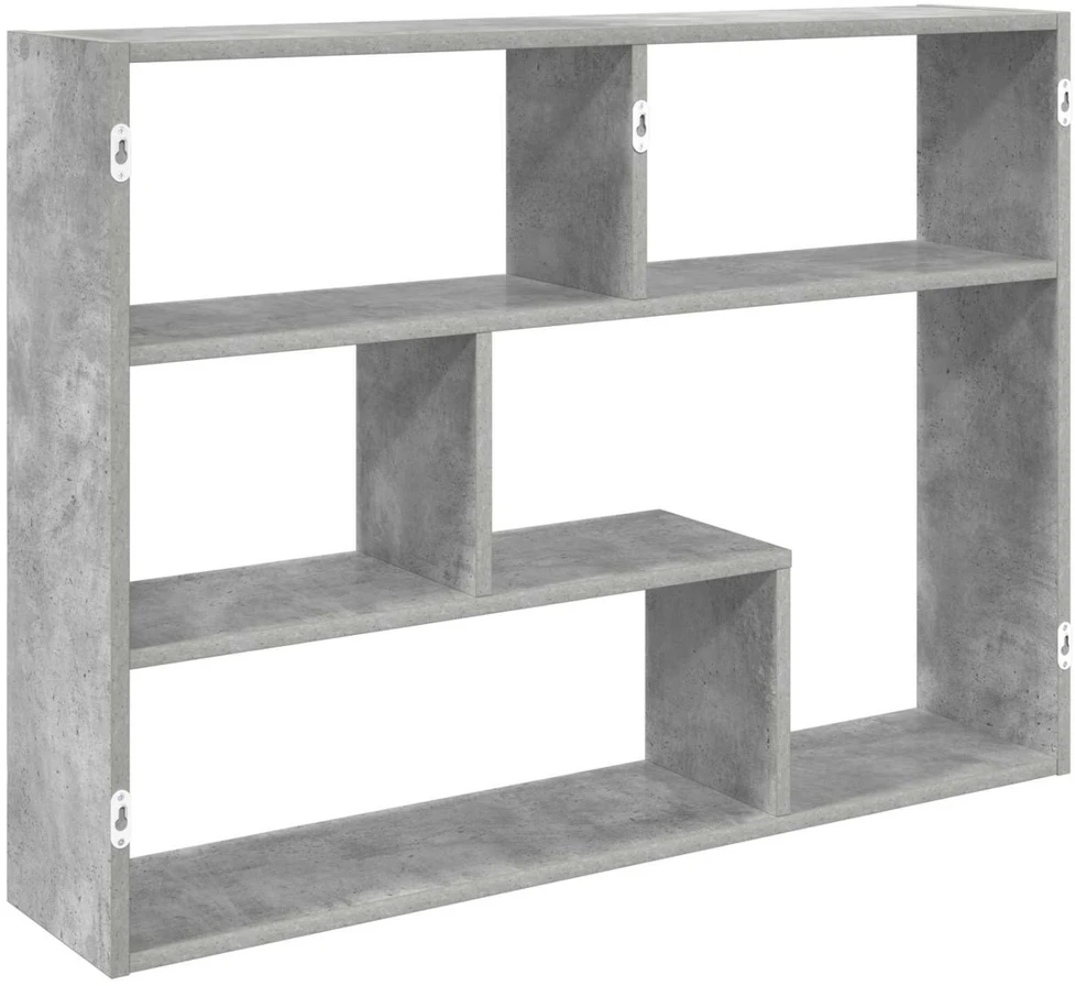 Sieninė lentyna Sieninis Betono pilka 95 x 20 x 69,5 cm