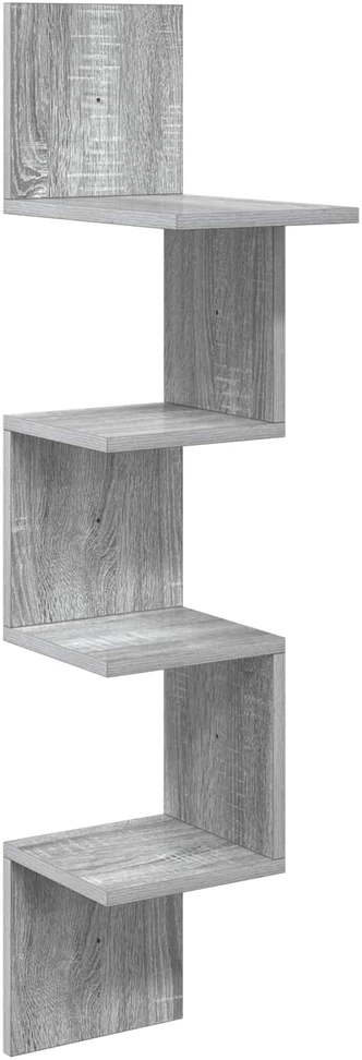 Sieninė lentyna Sieninis Pilka Sonoma 32 x 21 x 107 cm