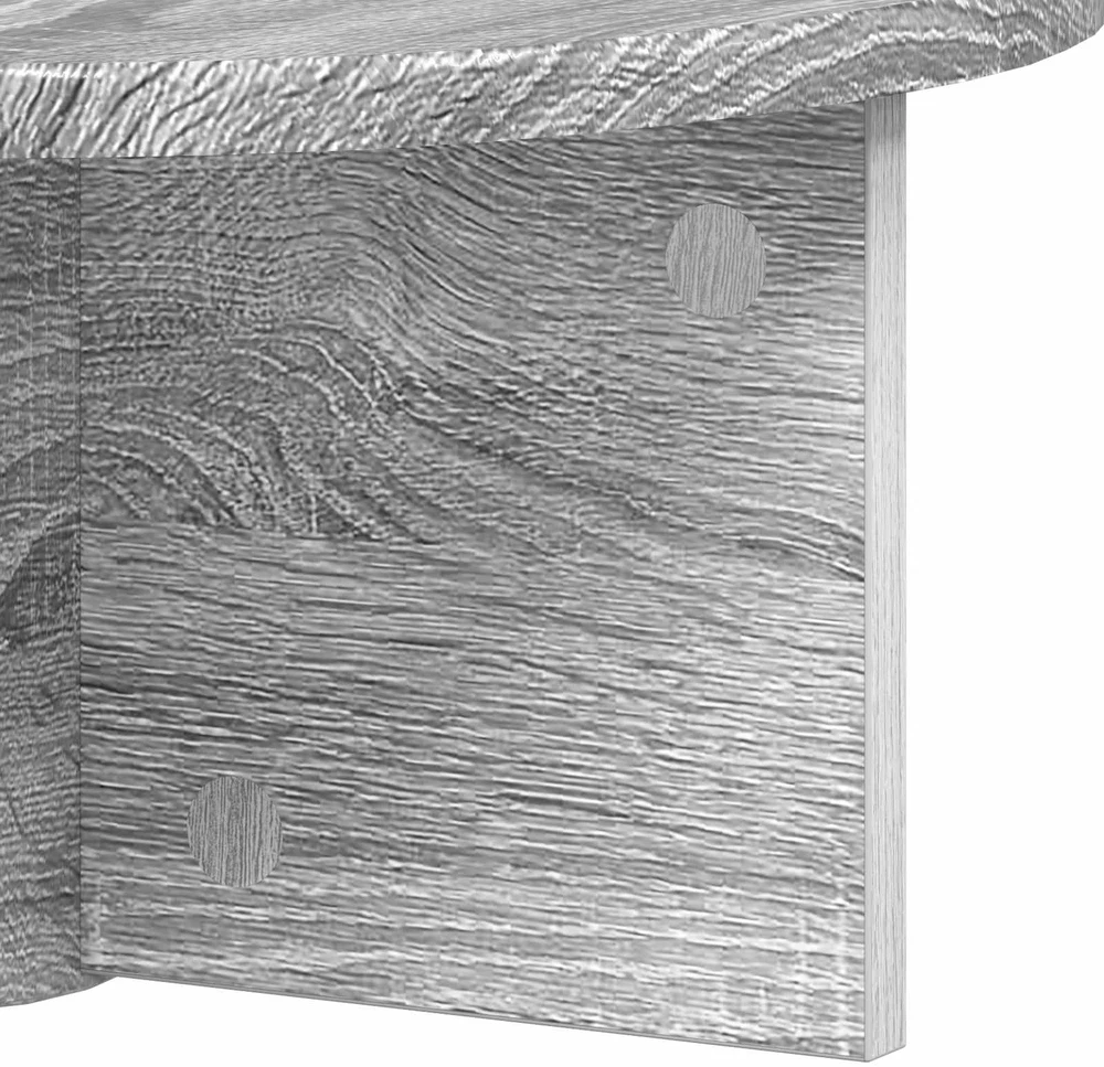 Sieninė lentyna Sieninis Pilkas Sonoma 38 x 19 x 19 cm