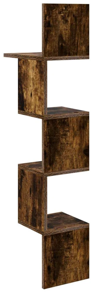 Sieninė lentyna Sieninis Dūminio ąžuolo 32 x 21 x 107 cm