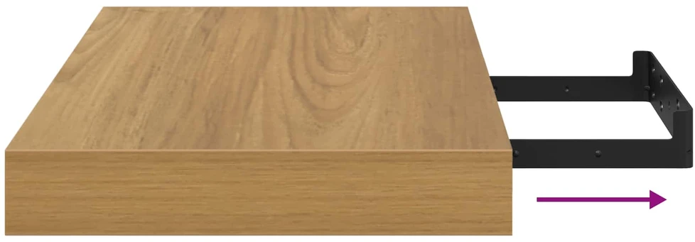 Sieninė lentyna Sieninis Ruda 40 x 23,5 x 3,8 cm