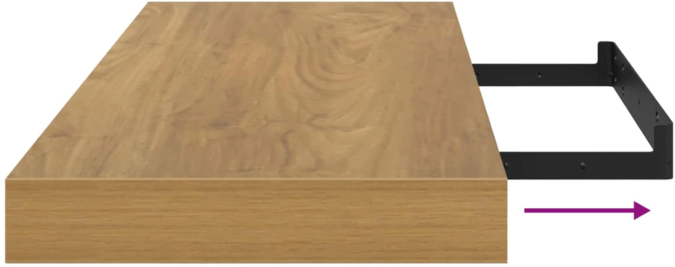 Sieninė lentyna Sieninis Ruda 60 x 23,5 x 3,8 cm