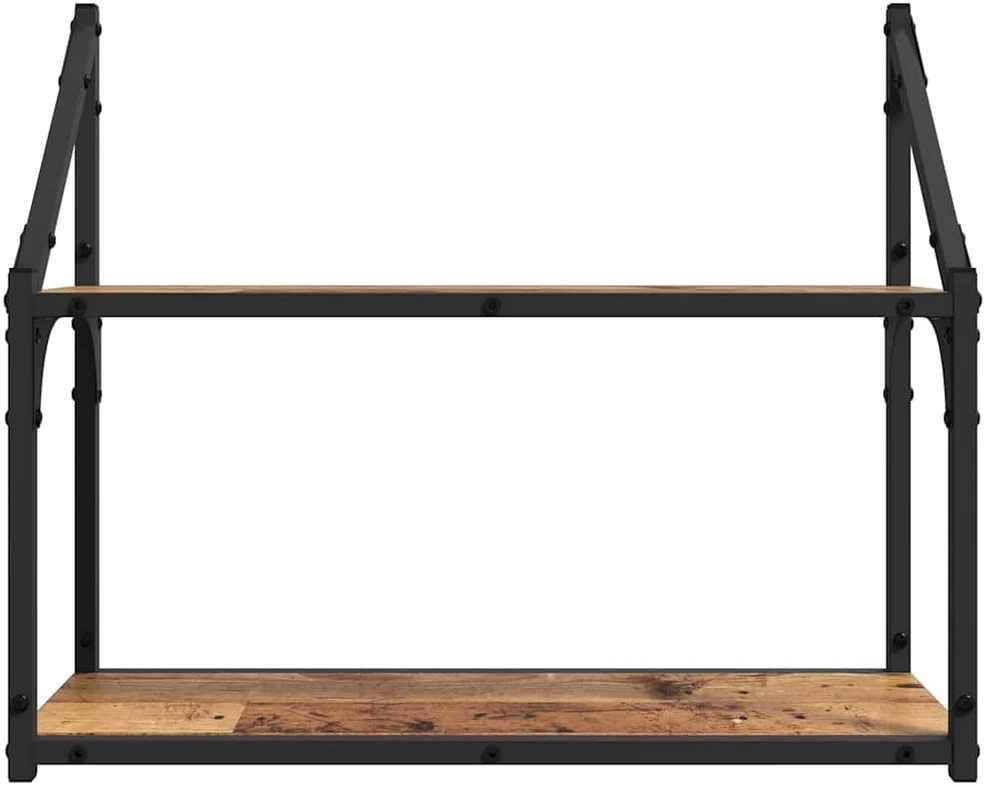 Sieninė lentyna Sieninis Sena mediena 60 x 21 x 51 cm