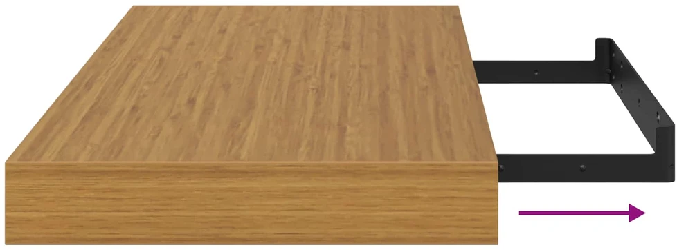 Sieninė lentyna Sieninis Smėlio 50 x 23,5 x 3,8 cm