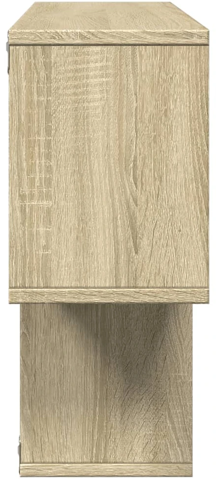 Sieninė lentyna, sonoma ąžuolo, 100x20x53cm, apdirbta mediena