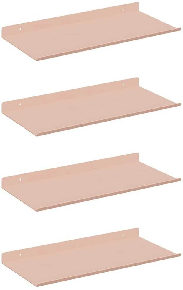 Plūduriuojanti lentyna 4 vnt. Rožinė 40 x 18 x 2,5 cm Plienas