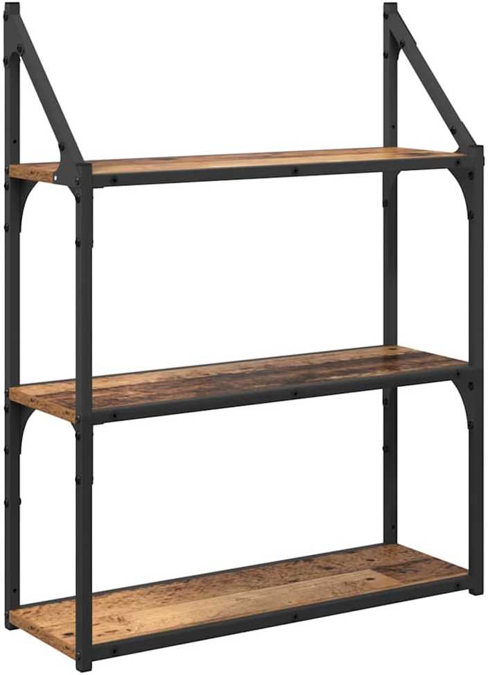 Sieninė lentyna Sieninis Senovinis medis 60 x 21 x 78,5 cm