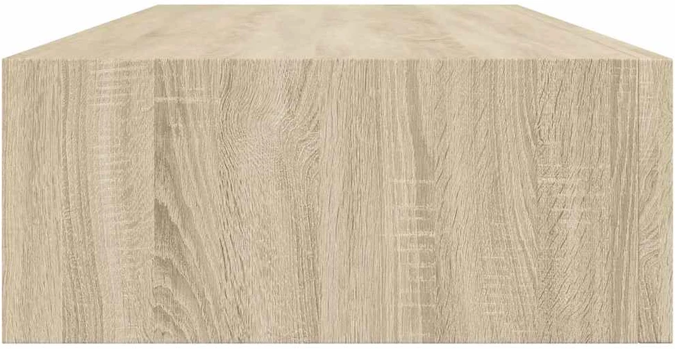 Sieninė lentyna su stalčiumi, ąžuolo, 60x23,5x10cm, MDF