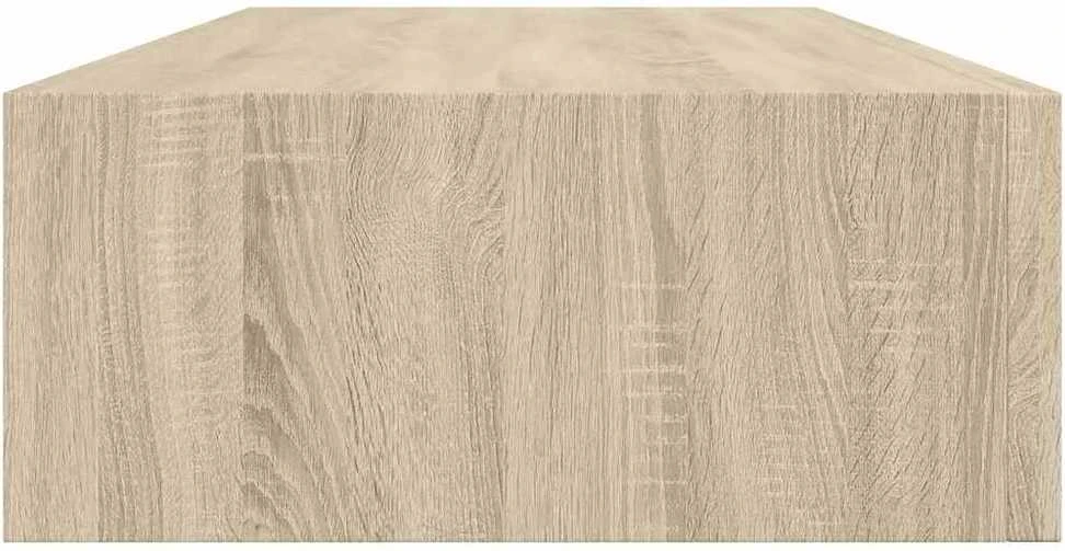 Sieninė lentyna su stalčiumi, ąžuolo, 60x23,5x10cm, MDF