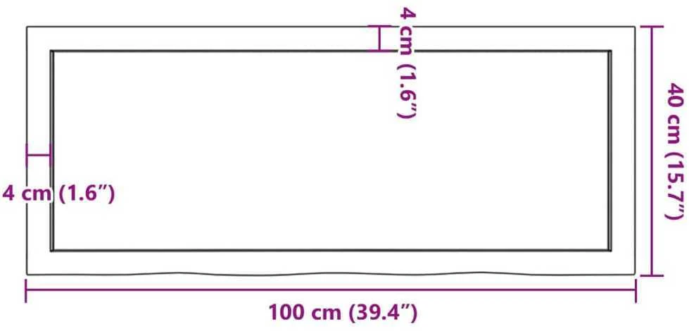 Sieninė lentyna, šviesiai ruda, 100x40x(2-4) cm, ąžuolo masyvas