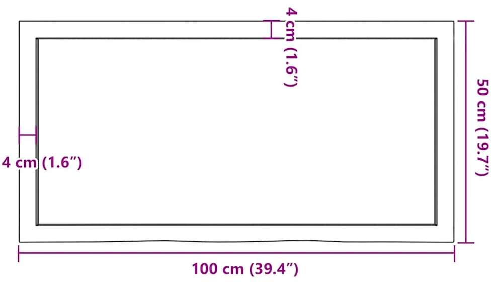 Sieninė lentyna, šviesiai ruda, 100x50x(2-6) cm, ąžuolo masyvas