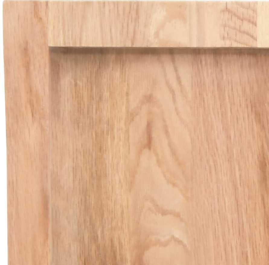 Sieninė lentyna, šviesiai ruda, 120x30x(2-4) cm, ąžuolo masyvas