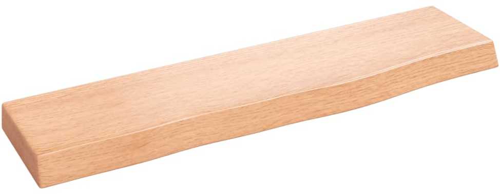 Sieninė lentyna, šviesiai ruda, 40x10x2cm, ąžuolo masyvas