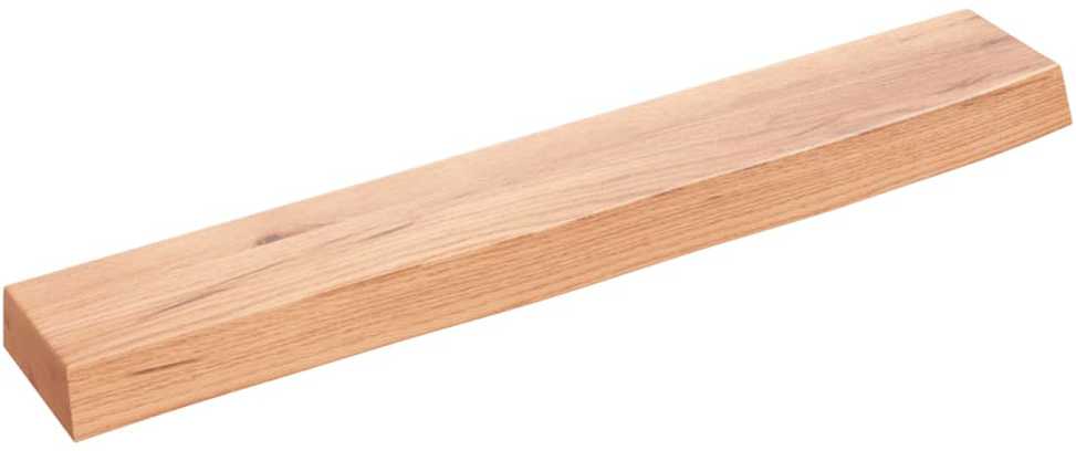 Sieninė lentyna, šviesiai ruda, 60x10x4cm, ąžuolo masyvas