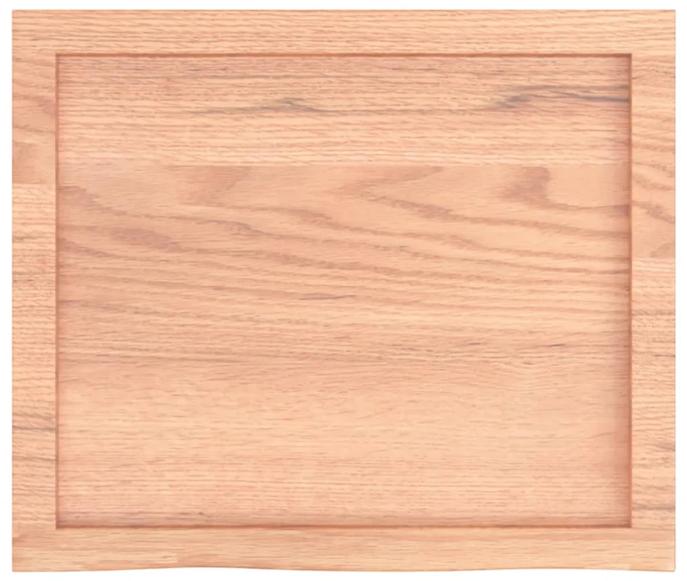 Sieninė lentyna, šviesiai ruda, 60x50x(2-6) cm, ąžuolo masyvas
