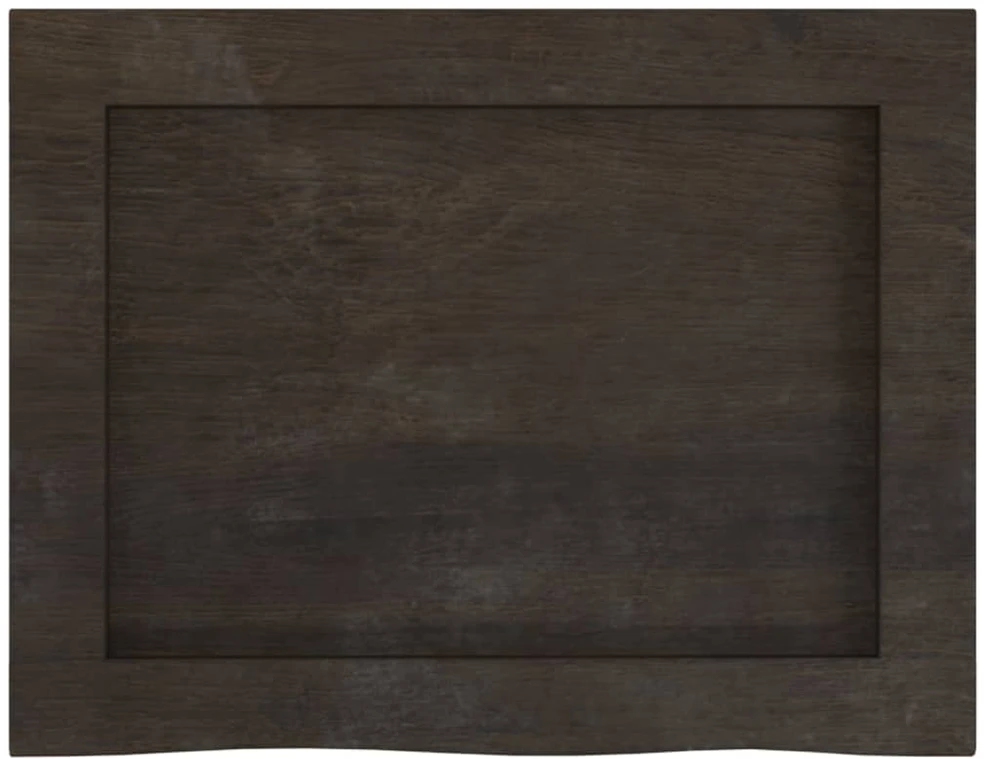 Sieninė lentyna, tamsiai pilka, 40x30x(2–6)cm, ąžuolo masyvas