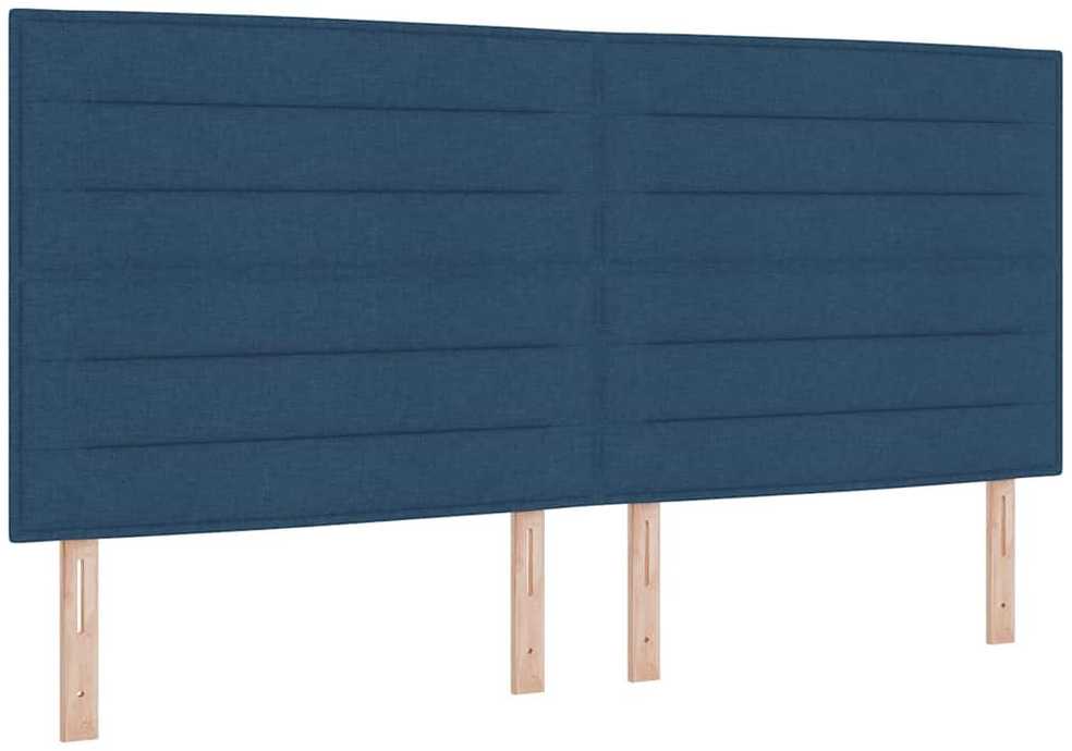 Kiemas lova su čiužiniu Mėlyna 200 x 200 cm audinys