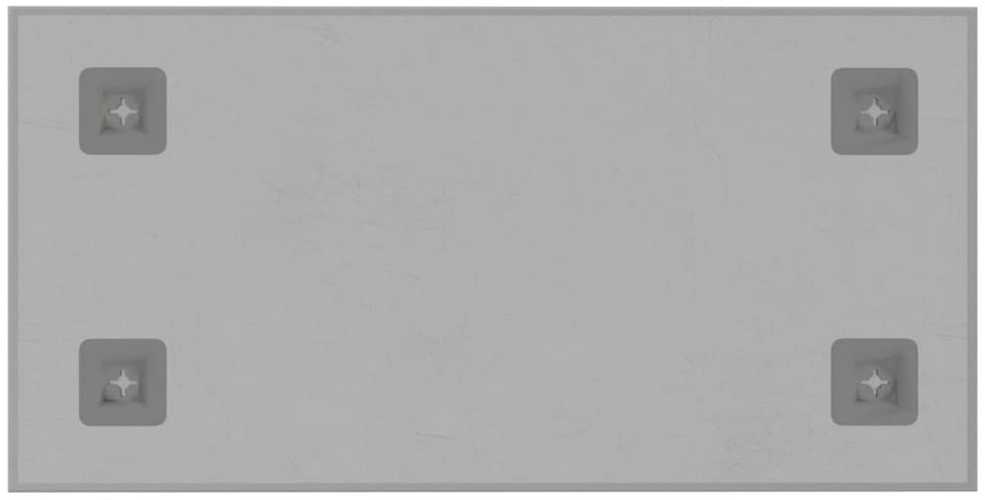 Sieninė magnetinė lenta, balta, 40x20cm, grūdintas stiklas