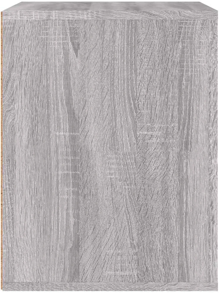 Sieninė naktinė spintelė, pilka ąžuolo, 50x36x47cm