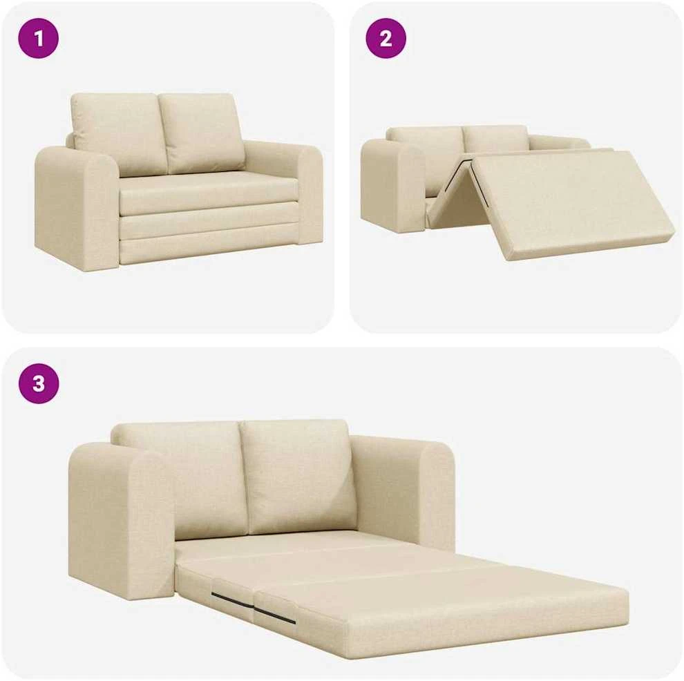 Sofa lova Kreminė 148 x 71 x 83 cm audinys