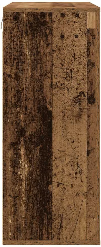 Sieninė spintelė su lentyna Senovinis medis 80 x 33 x 80 cm