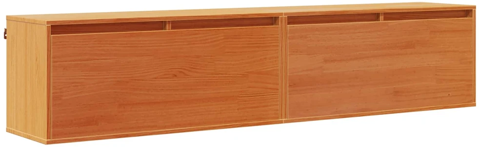 Sieninė spintelė 2 vnt. Vaško ruda 80 x 30 x 35 cm