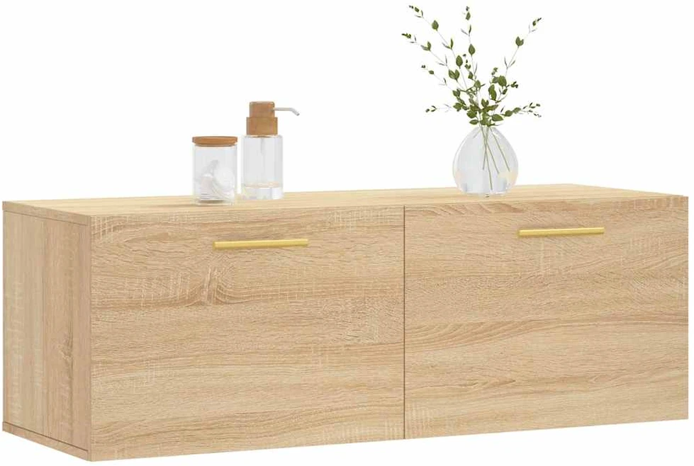 Sieninė spintelė, ąžuolo, 100x36,5x35cm, apdirbta mediena