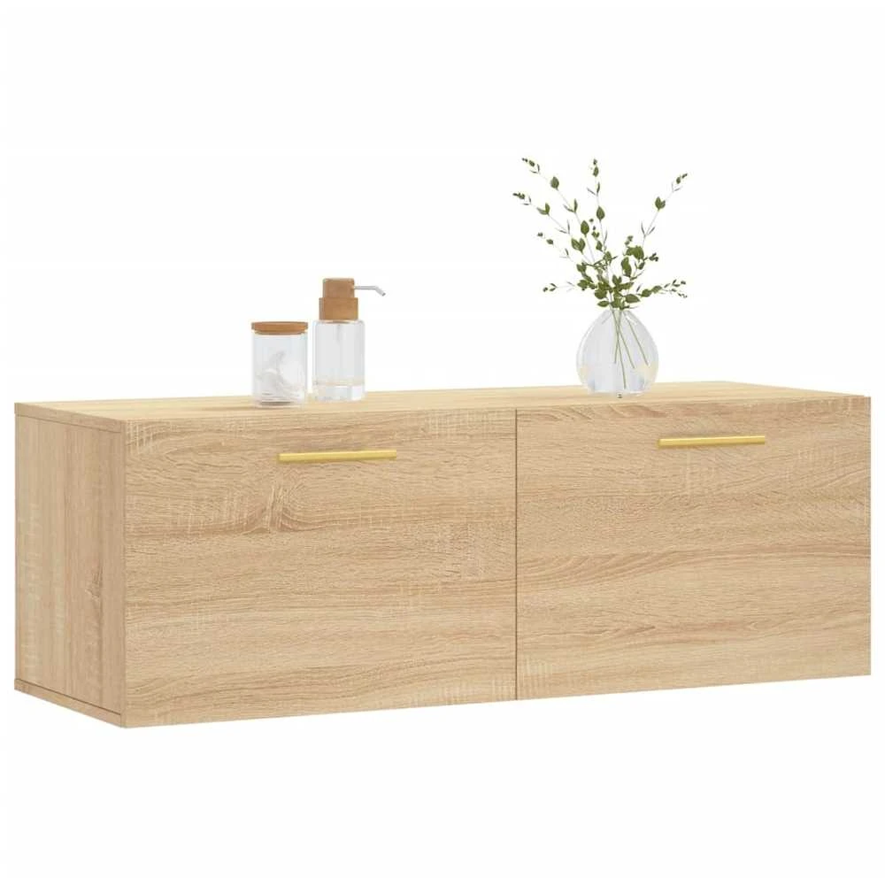 Sieninė spintelė, ąžuolo, 100x36,5x35cm, apdirbta mediena