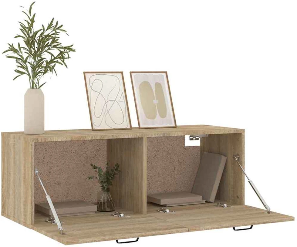 Sieninė spintelė, ąžuolo, 100x36,5x35cm, apdirbta mediena