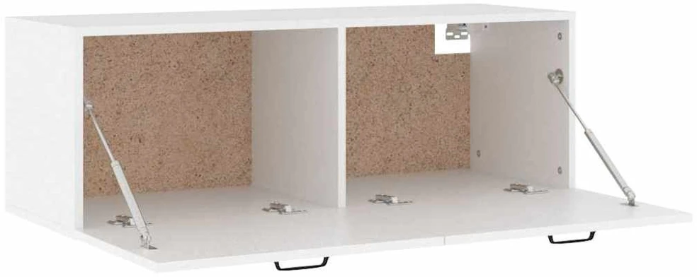 Sieninė spintelė, balta, 100x36,5x35cm, apdirbta mediena