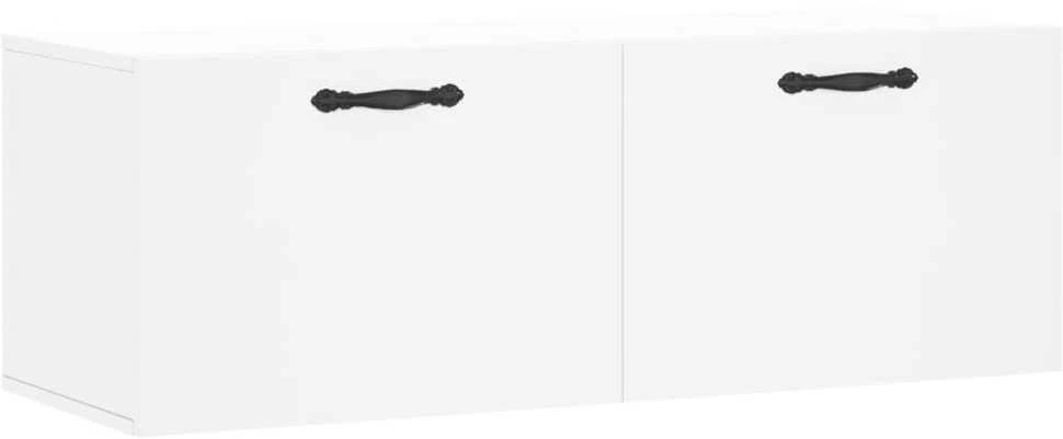 Sieninė spintelė, balta, 100x36,5x35cm, apdirbta mediena