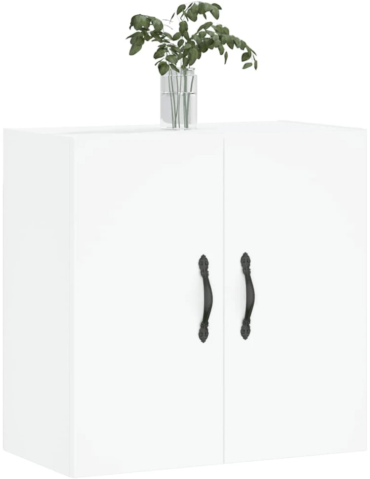 Sieninė spintelė, baltos spalvos, 60x31x60cm, apdirbta mediena