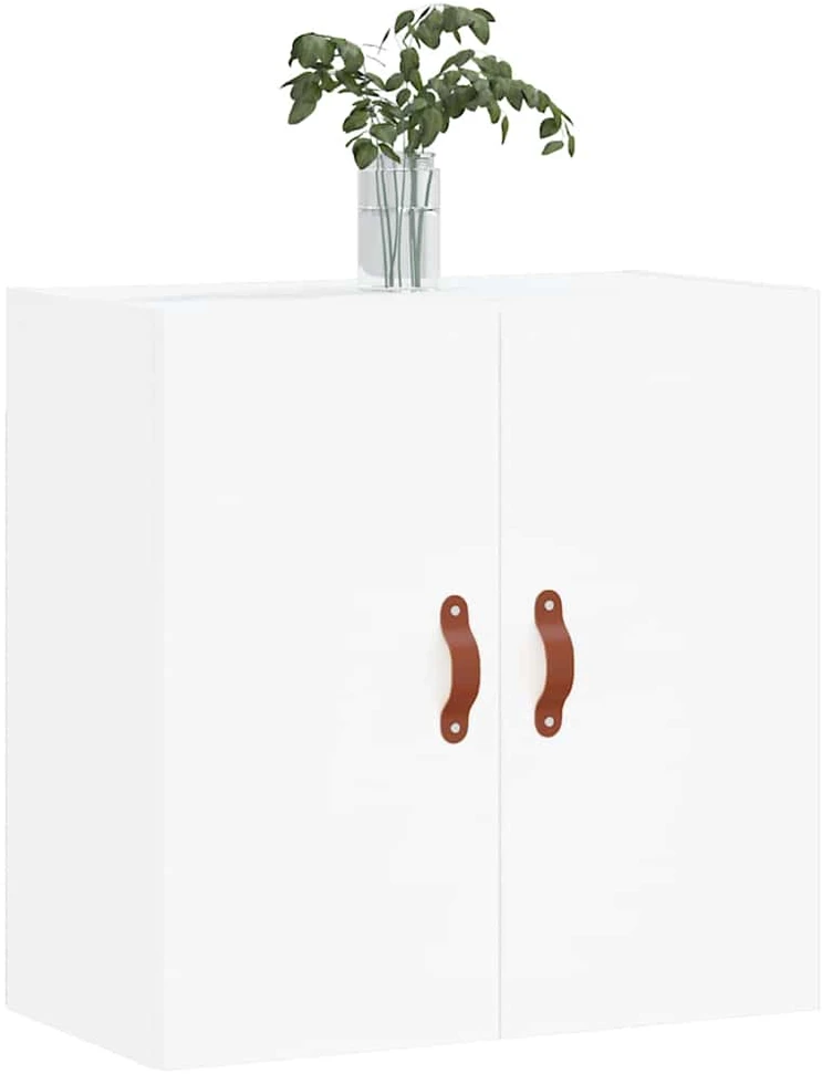 Sieninė spintelė, baltos spalvos, 60x31x60cm, apdirbta mediena