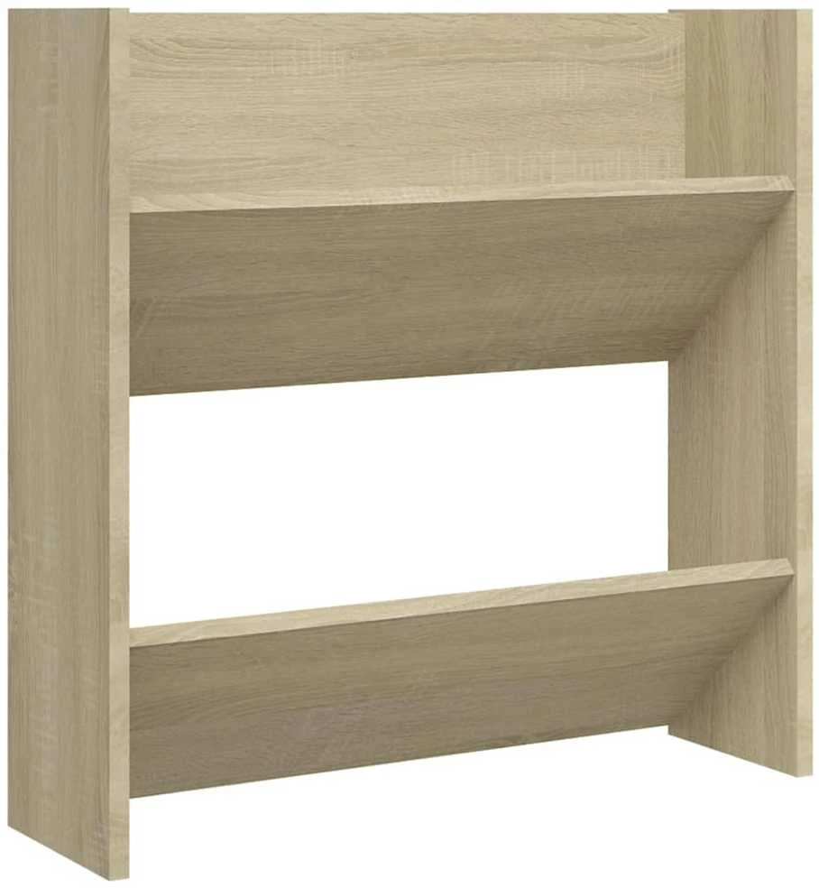 Sieninė spintelė batams, ąžuolo spalvos, 60x18x60cm, MDP