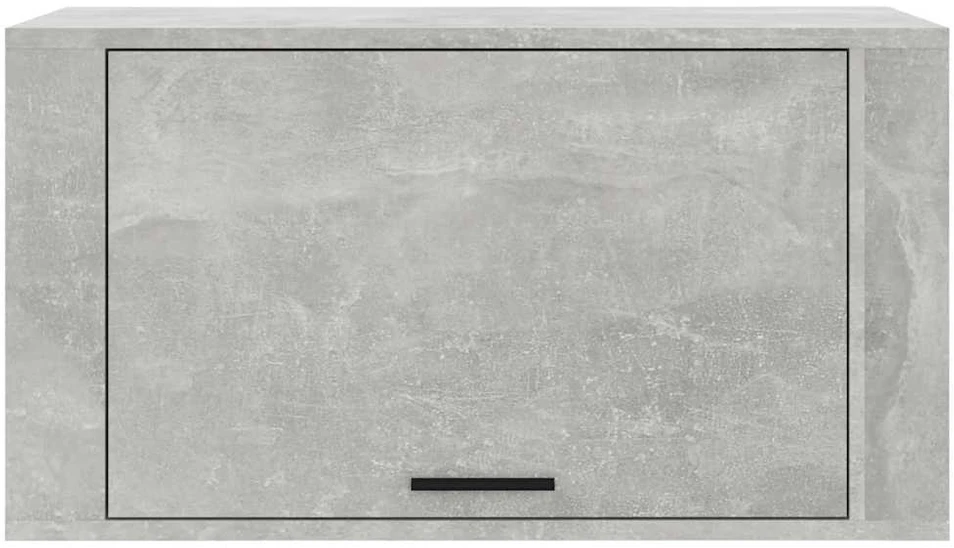 Sieninė spintelė batams, betono pilka, 70x35x38cm, mediena