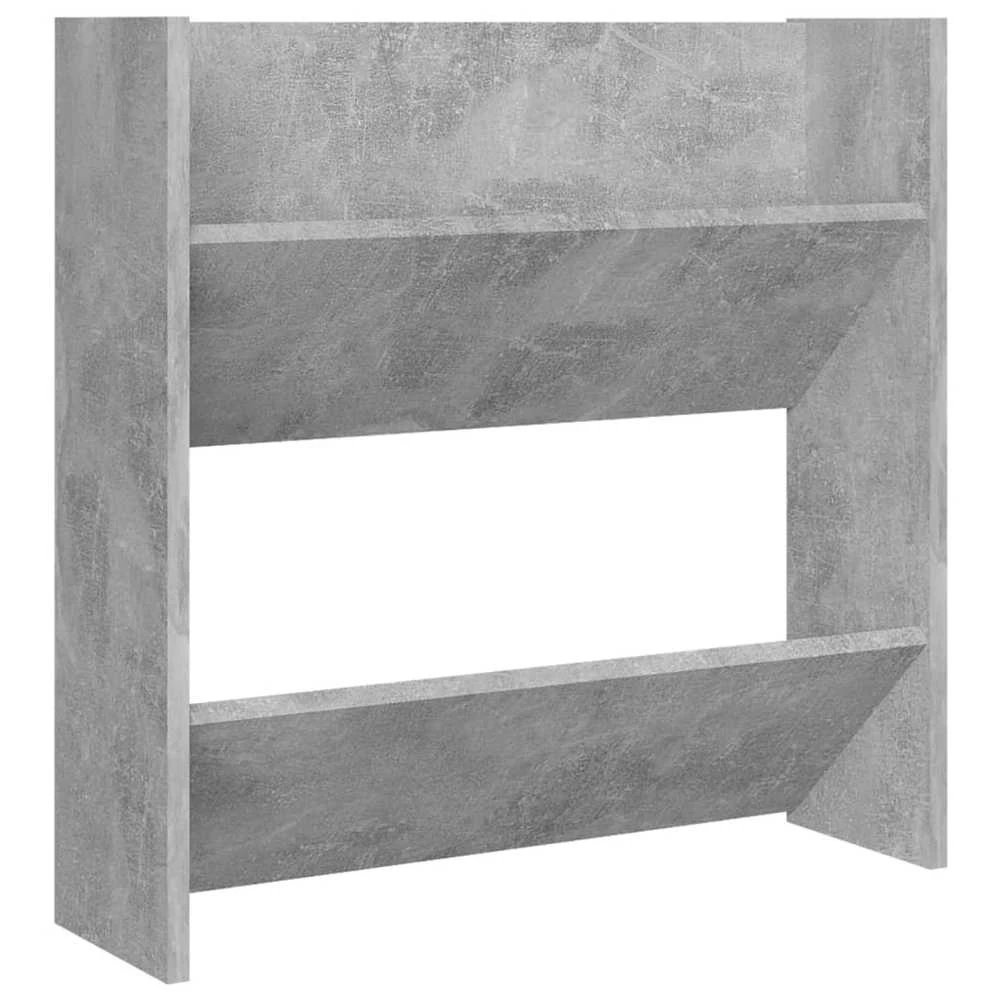 Sieninė spintelė batams, betono pilkos spalvos, 60x18x60cm, MDP
