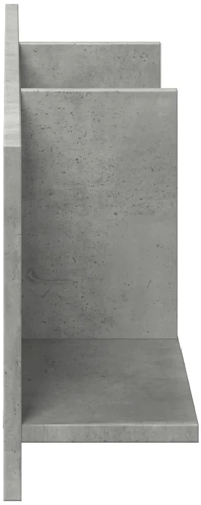 Sieninė spintelė, betono, 100x16,5x30cm, apdirbta mediena