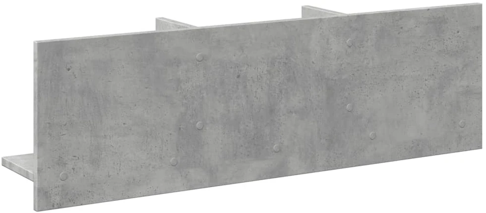 Sieninė spintelė, betono, 100x16,5x30cm, apdirbta mediena