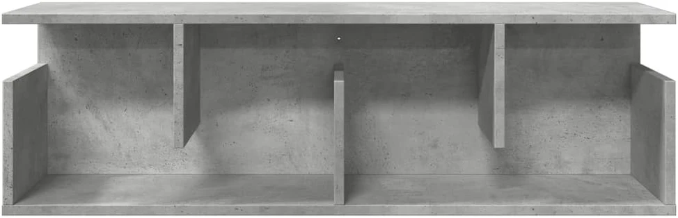Sieninė spintelė, betono pilka, 100x20x30cm, apdirbta mediena