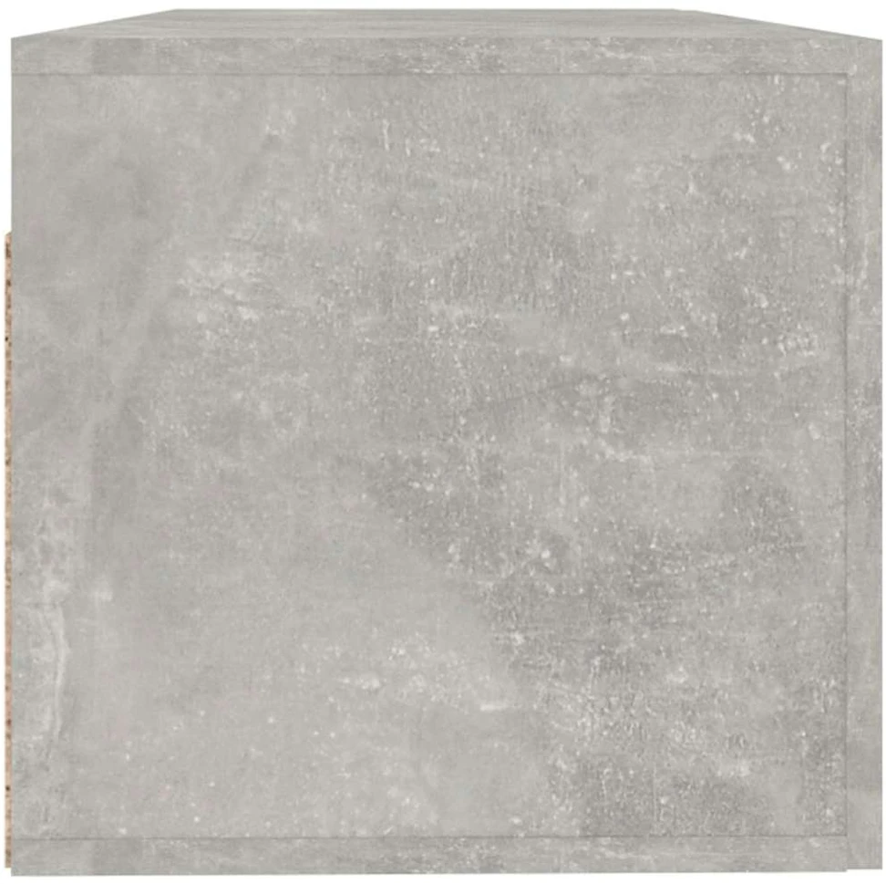 Sieninė spintelė, betono pilka, 100x36,5x35cm, apdirbta mediena