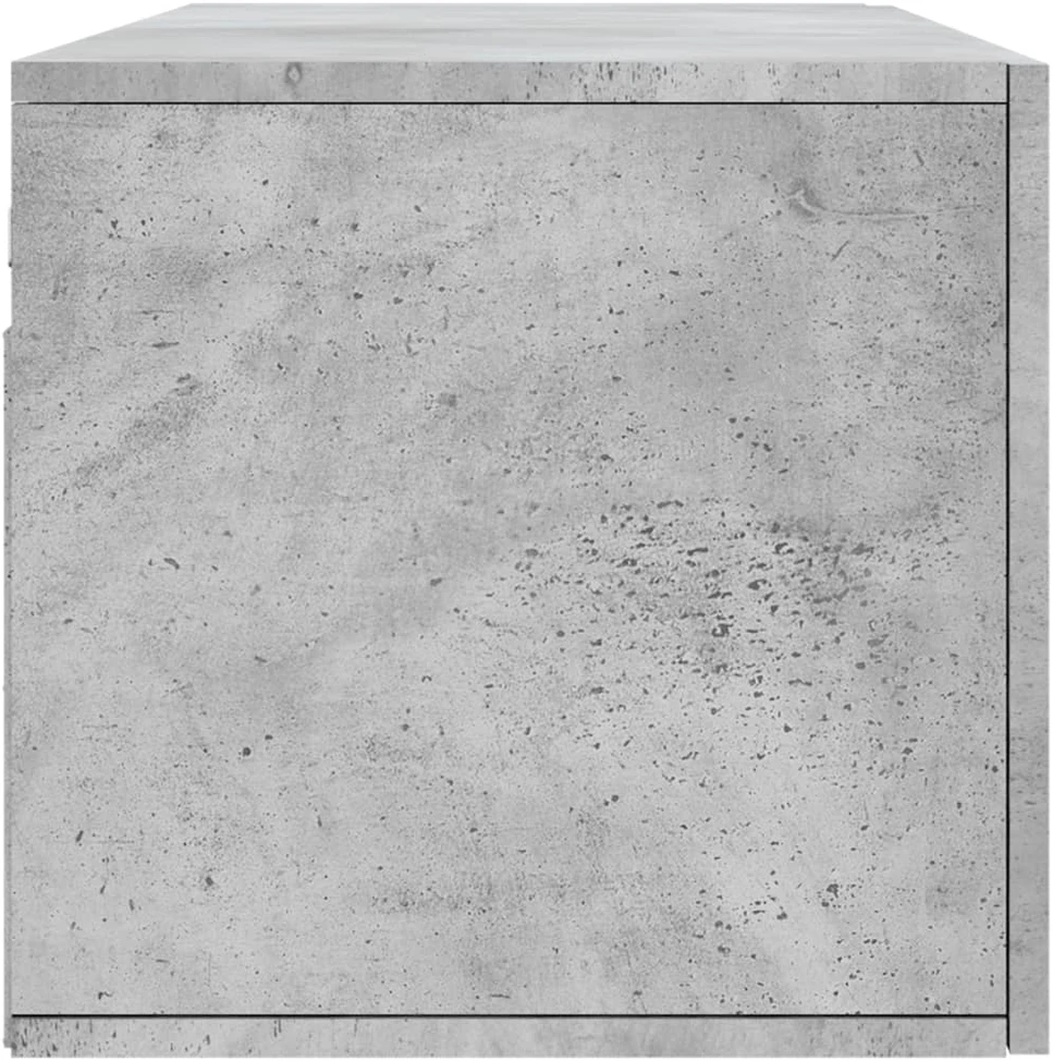 Sieninė spintelė, betono pilka, 100x36,5x35cm, apdirbta mediena