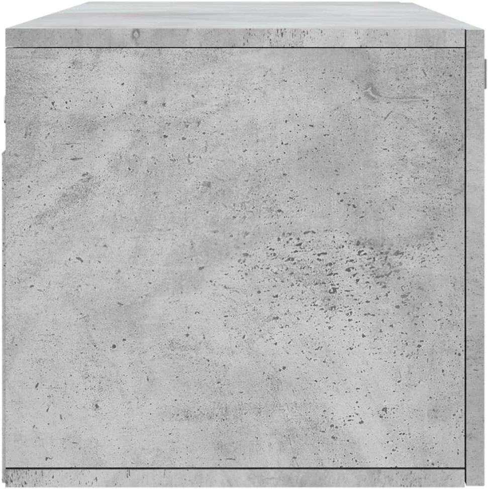 Sieninė spintelė, betono pilka, 100x36,5x35cm, apdirbta mediena