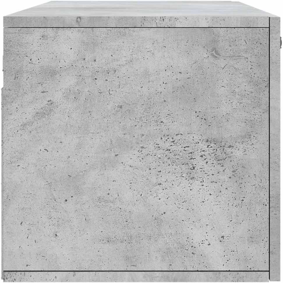 Sieninė spintelė, betono pilka, 100x36,5x35cm, apdirbta mediena