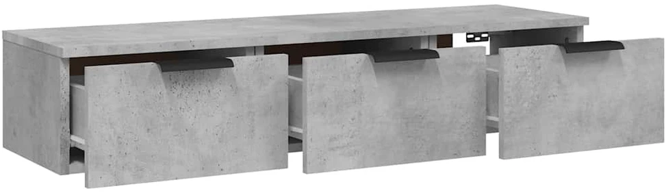 TV staliukas Sieninė spintelė, betono pilka, 102x30x20cm, apdirbta mediena
