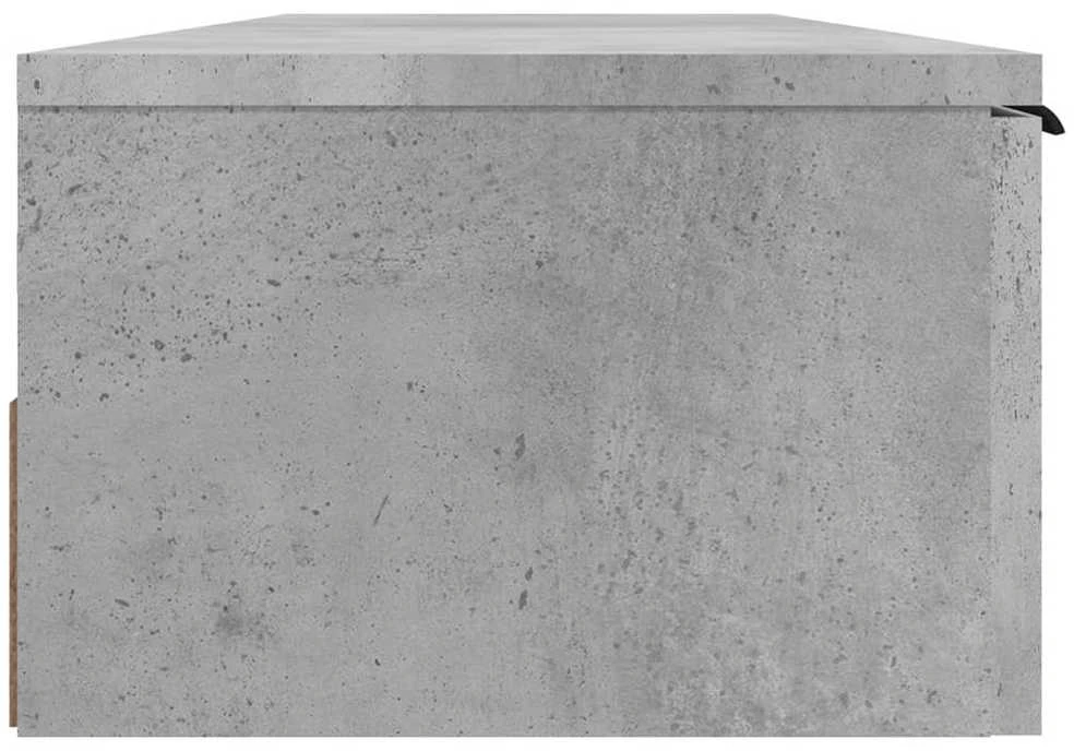 TV staliukas Sieninė spintelė, betono pilka, 102x30x20cm, apdirbta mediena