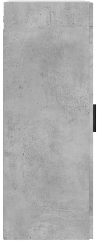 Sieninė spintelė, betono pilka, 34,5x34x90cm, apdirbta mediena