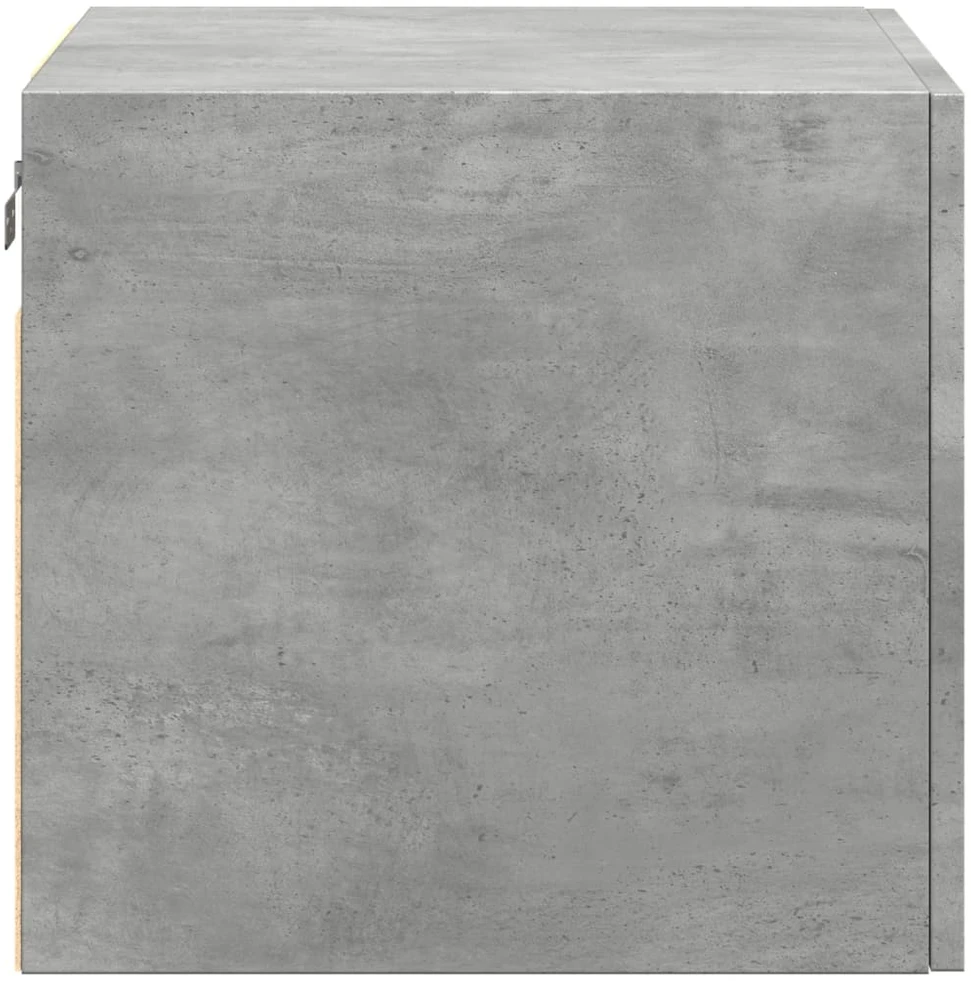 Sieninė spintelė, betono pilka, 50x42,5x40cm, apdirbta mediena