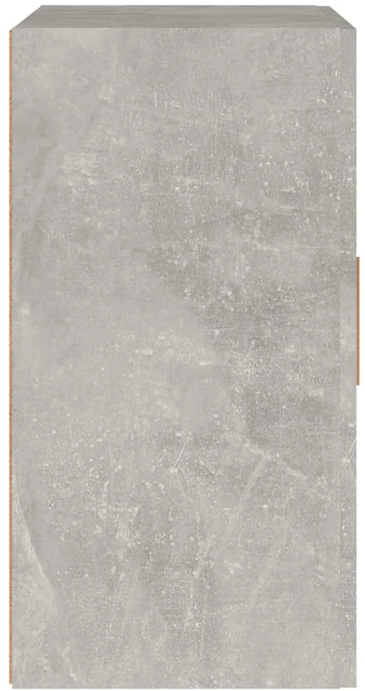 Sieninė spintelė, betono pilka, 60x30x60cm, apdirbta mediena