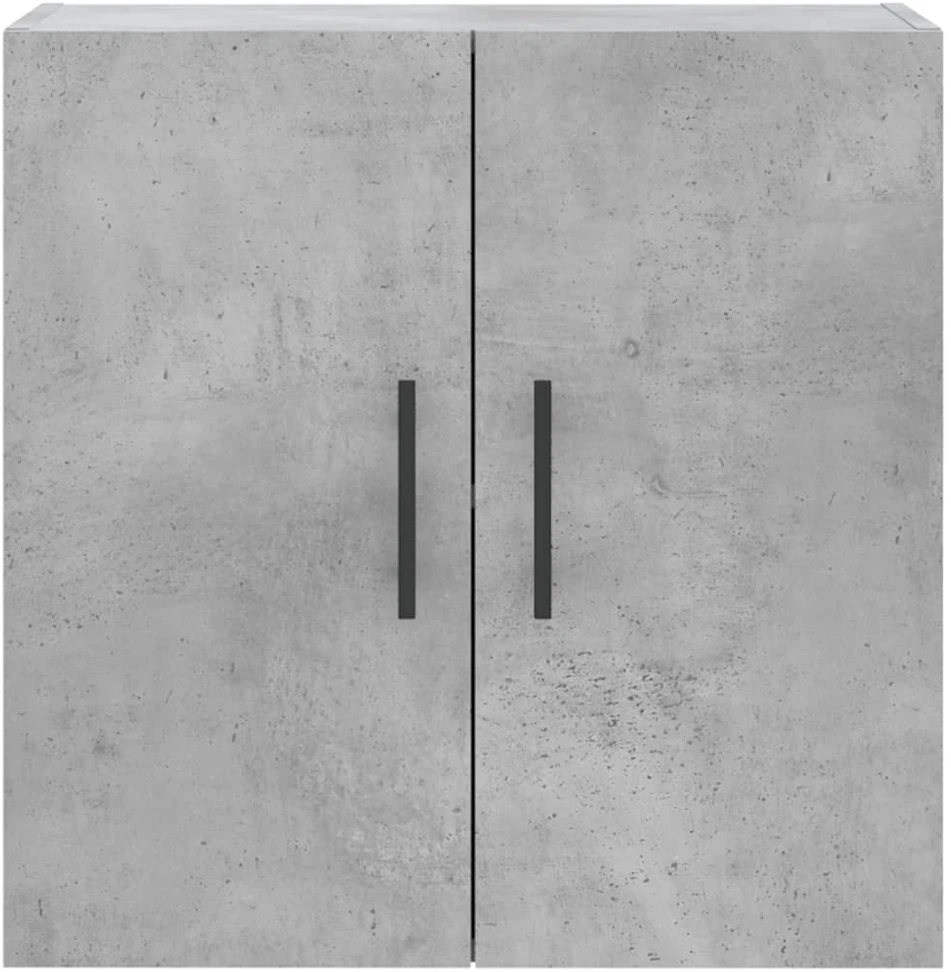 Sieninė spintelė, betono pilka, 60x31x60cm, apdirbta mediena